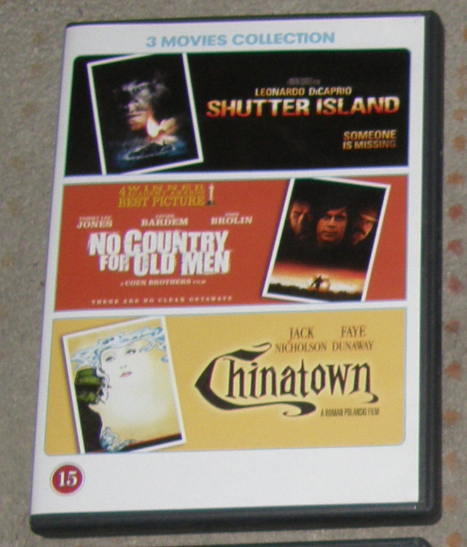 Shutter Island - Chinatown - No country for old men - 3DVD