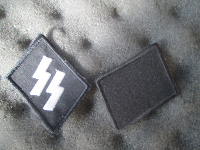 Waffen SS upseerin kauluslaattapari