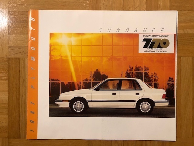 Esite Plymouth Sundance 1987