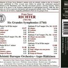 Franz Xaver Richter•Helsinki Baroque Orchestra-A.Häkkinen CD - pikkukuva 2