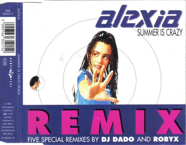 Alexia - Summer Is Crazy Remix (CD) EX+!! Maxi-single