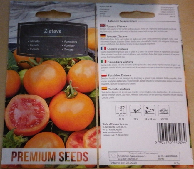 Tomaatti 'Zlatava' - siemenet #