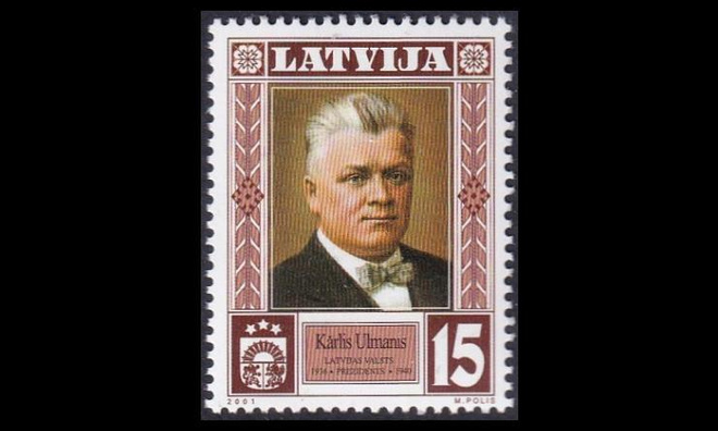 Latvia 540 ** Presidentti Kärlis Ulmanis (2001)