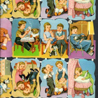 PZB 1388 - Tupla-arkki - Lapset, kissat ja koirat - pikkukuva 2