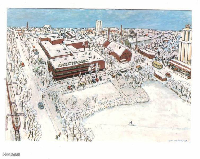 HÄMEENLINNA: HÄMEEN SANOMAT (piirroskortti)