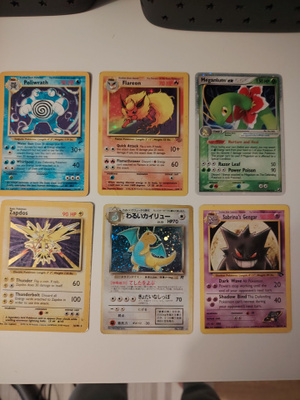 Pokemon kortit Gengar yms