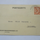 1928 Kolikkomäki Pohjolan Makeistehdas liikekortti - pikkukuva 1