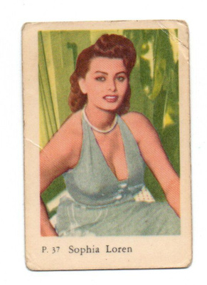 Purkkakuva P. n:o 37 SOPHIA LOREN