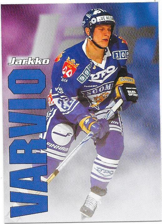 1998-99 CardSet Maajoukkue #46of47 Jarkko Varvio Lukko HPK