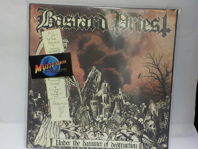 BASTARD PRIEST - UNDER THE HAMMER OF DESTRUCTION M-/M- LP