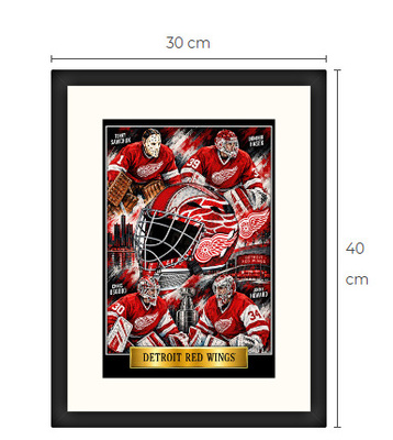 Uusi Detroit Red Wings NHL art print Limited Edition