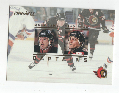 Pinnacle Captains erikoiskortti Ottawa Senators.
