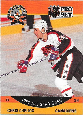 1990-91 ProSet #368 Chris Chelios Montreal Canadiens
