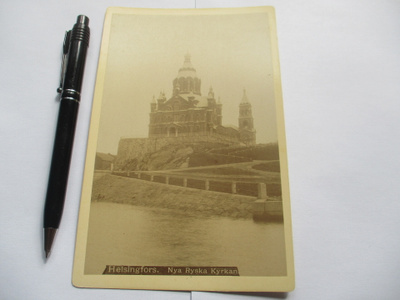 Helsinki Nya Ryska Kyrkan kabinettikuva 16x10,5cm n 1890