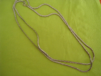 Kaulaketju litistetty  metalli 80 cm vintage