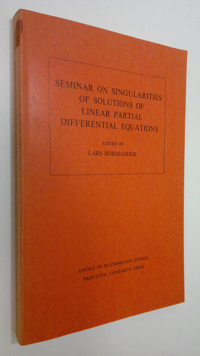 Lars Hörmander : Seminar on singularities of solutions of...