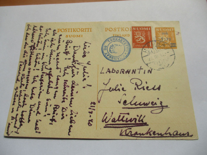 1940 Rauha piirrosehiö Sveitsiin