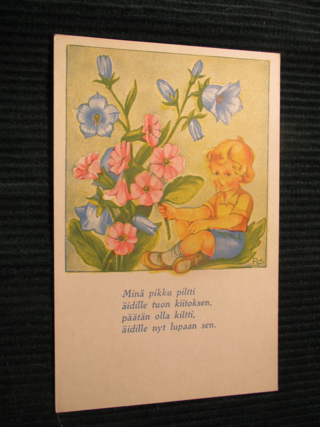 Äidinpäiväkortti. Ramstedt