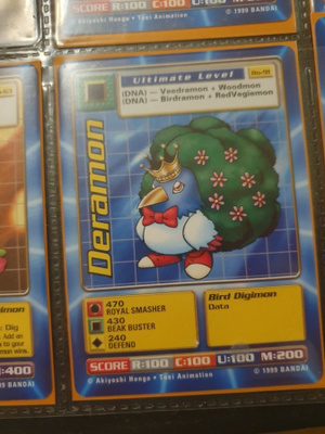 1999 Bandai Digimon - Non Holo card Bo-91 M