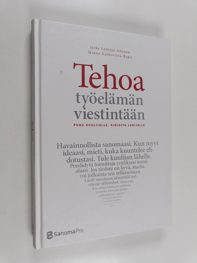 Minna Kaihovirta-Rapo ym. : Tehoa työelämän viestintään