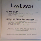 LEA LAVEN  ::  ALI  BABA  ::   VINYYLI  7"    1990 - pikkukuva 2