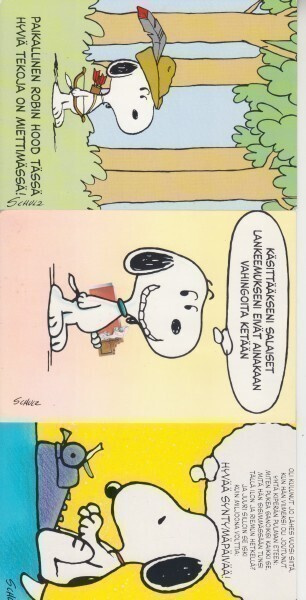 Kolme Ressu korttia kulkeneita