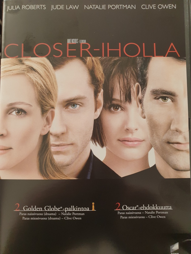 Closer - iholla (2004) Julia Roberts, Natalie Portman DVD