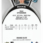 2025-26 Upper Deck Allure Orange Slice #108 Ville Ottavainen - pikkukuva 2