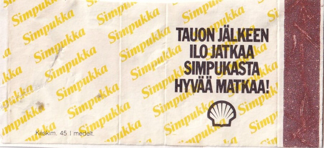Shell. Tauon jälkeen ilo jatkaa Simpukasta hyvää  ,    e119