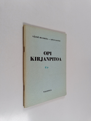 Väinö Musikka : Opi kirjanpitoa