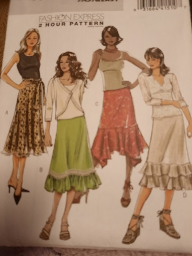 Butterick kaava, kesämekko , hame
