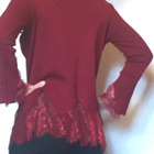 Uusi Fee Red tummanpunainen neule L/XL - pikkukuva 4
