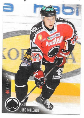 2010-11 CardSet #332 Juho Mielonen Ässät