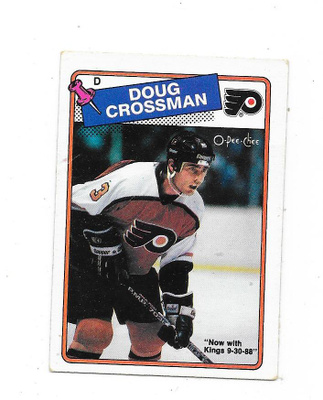1988-89 OPC #197 Doug Crossman , Philadelphia Flyers