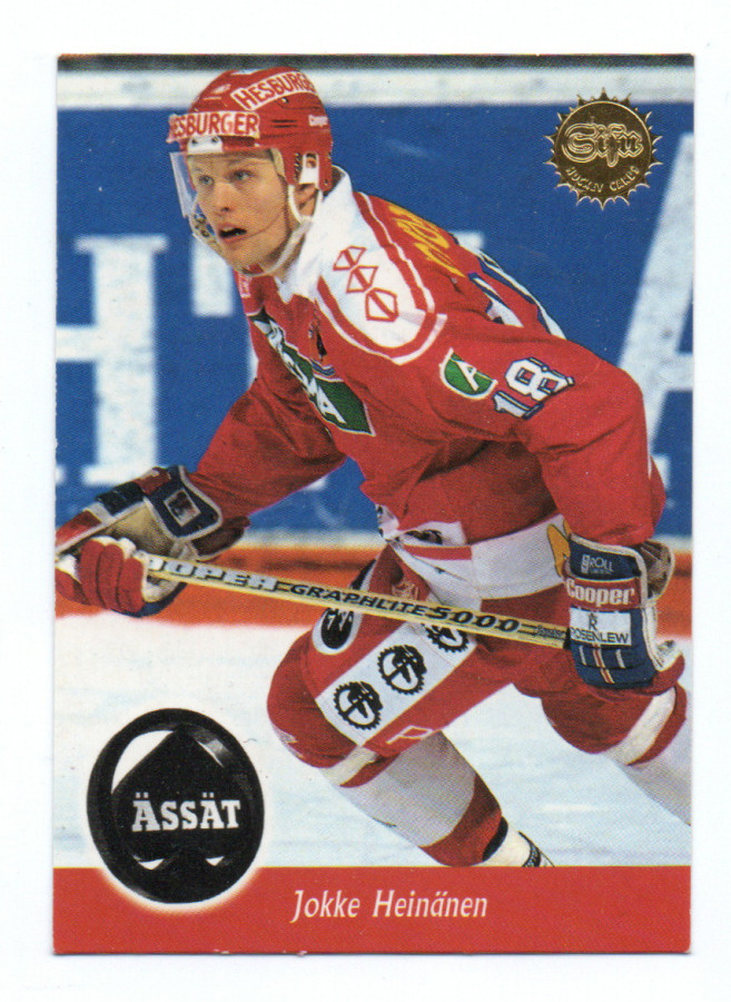 Jääkiekkokortti n:o 116 1994  Jokke Heinänen. Ässät