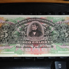 Costa Rica 5 colones (1903-17) PS122r UNC - pikkukuva 1