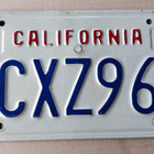 California Kalifornia REKISTERIKILPI - pikkukuva 1