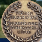 Sotaveteraani Pronssinen mitali. Halkaisija - 59 mm. Valmist - pikkukuva 2
