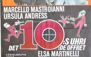 Elokuvajuliste: 10:s uhri (Ursula Andress)