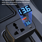 150W Autoinvertteri 12V/24V -> 220V + QC3.0 / PD #31626 - pikkukuva 3