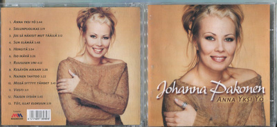 JOHANNA PAKONEN . CD-LEVY . ANNA YKSI YÖ