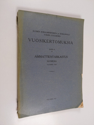 Ammattientarkastus Suomessa vuonna 1920