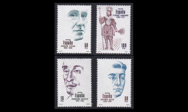 Espanja 2587-90 ** Merkkihenkilöitä (1983)