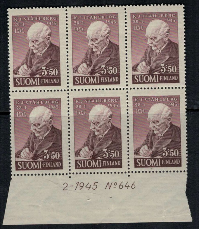 1945 Ståhlberg  nro-6lo   ++
