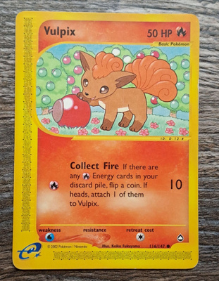 Vulpix aquapolis 116/147!