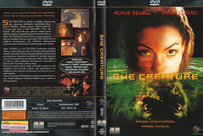 She Creature	(37 451)	K -FI-	DVD	suomik.		EGMONT