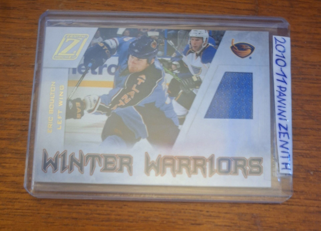 2010-11 Panini Zenith -Winter Warriors Materials