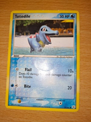 Totodile 79/101 Ex Hidden Legends card