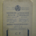 Sakariinipussi, sakariinikiteitä 3 gr (tyhjä), SVG Berlin - pikkukuva 1