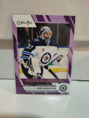 2023-24 O-Pee-Chee PurpleBorder #529 Connor Hellebuyck 45/49
